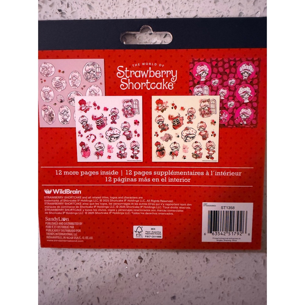 Strawberry Shortcake Stickerland 16 Page Pad 250+ Embellished Stickers SandyLion - Picture 4 of 12